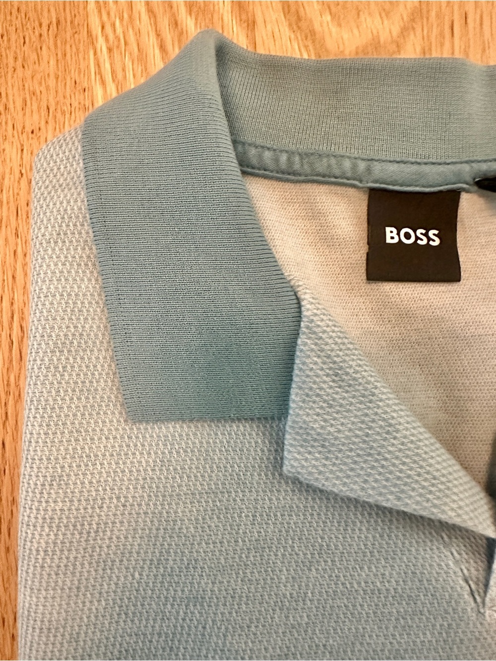 BOSS Men's Sky Blue Polo Shirt